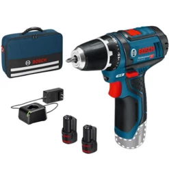 Perceuse Visseuse à Percussion Bosch GSB 12V-15 2 Batteries 12V 2,0Ah Chargeur Et Sacoche -Bosch Soldes Boutique 06019b690h