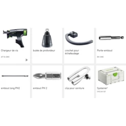 Visseuse Sans Fil Festool Pour Plaquiste - Duradrive DWC 18-4500 Basic - En Coffret Sans Batterie Ni Chargeur -Bosch Soldes Boutique 1 145