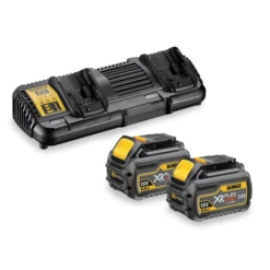 Pack 2 Batteries XR FLEXVOLT + Chargeur Double - Dewalt
