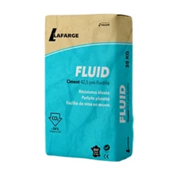 Ciment 42,5 N Préfluidifié NF CE - Fluid Larfarge - Sac De 35 Kg