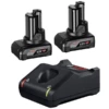 Pack Bosch De 2 Batteries GBA 12V 6AH Avec Chargeur Rapide GAL 12V-40 -Bosch Soldes Boutique 1600a01b20