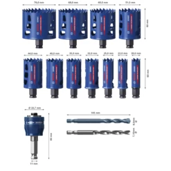 Coffret Scies Trépans Multi-matériaux - Expert Tough Material Bosch -Bosch Soldes Boutique 2 29