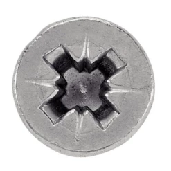 Vis à Métaux Tête Fraisée Pozidriv DIN 965 - Acier Zingué - M6 X 20 Mm - Boîte De 200