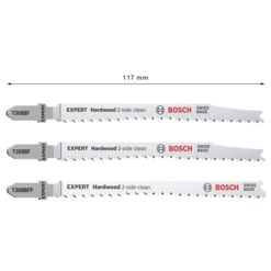 Bosch Kit De 3 Lames Expert Hardwood 2-side Clean T 308 BF Et T 308 BFP