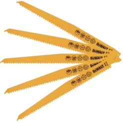 Lame De Scie Sabre Bois Et Plastique Dewalt DT2349-QZ 228 Mm - Lot De 5