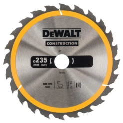 Lame Scie Circulaire Dewalt DT1954-QZ Ø 235 Mm Alésage 30 Mm 24 Dents