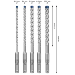 Bosch Coffret De 5 Forets Béton Armé Expert SDS Plus-7X - 6 à 10 Mm -Bosch Soldes Boutique 3 12