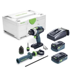 Perceuse-visseuse à Percussion Festool QUADRIVE TPC 18/4 5,2/4,0 I-Plus 2 Batteries 4 Et 5,2Ah -Bosch Soldes Boutique 575605