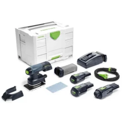 Ponceuse Vibrante Hybride Festool RTSC 400 Li 2 Batteries 3,1Ah Chargeur Et Adaptateur Secteur -Bosch Soldes Boutique 575724