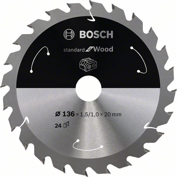 Lame De Scie Circulaire Bosch Standard For Wood 136x20x1,5mm 24 Dents 7 Lame De Scie Circulaire Bosch Standard For Wood 136x20x1,5mm 24 Dents – Image 5