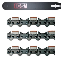 Guide Avec 3 Chaînes Diamantées ICS P3/695/40F Longueur 40 Cm