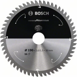 Lame De Scie Circulaire Bosch Aluminium 190 X 30 X 1,5 Mm 56 Dents