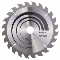 Lame Scie Circulaire Bosch Optiline Wood Bois 235x30 Mm 24 Dents