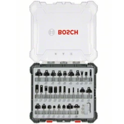 Fraise Mixte Bosch Queue De 8 Mm En Coffret Complet De 30 Outils