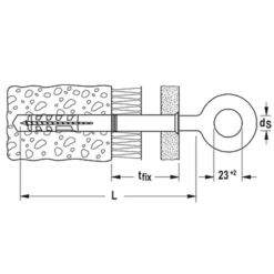 Piton Pour échafaudage GS 12 X 120 Fischer 80926 4006209809266