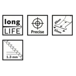 Lame Plongeante Bosch AII 65 APB Largeur 65 Mm Longueur 40 Mm Lot De 5 -Bosch Soldes Boutique 907