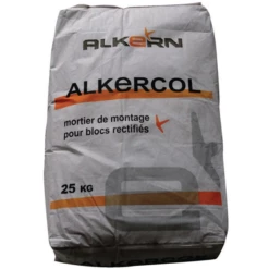 Mortier Colle Joint Mince Alkercol Pour Bloc Rectifié - 25 KG