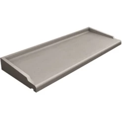 Appui De Baie Ou De Fenêtre ABS 2 Monobloc Gris - 35,5 CM X 68 CM