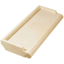 SEAC Appui De Fenêtre Arrondi En Pierre Reconstituée Sable - 35 CM X 1,28 M