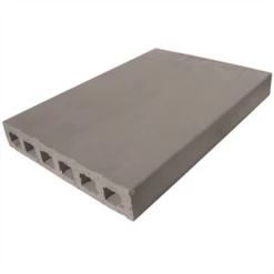 Chaperon De Mur Plat Carré Terre Cuite Terreal FP03 - 40 X 28 X 5 Cm - Gris Anthracite