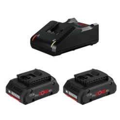 2 Batteries Bosch ProCORE 18V 4 Ah Avec Chargeur Rapide GAL 18V-40 -Bosch Soldes Boutique ba4