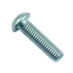 Vis à Métaux Tête Bombée 6 Pans Creux BHC ISO 7380 - Acier Zingué Blanc Classe 10.9 - M6x12mm - Boîte De 200