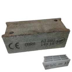 Bloc Béton Creux Retournée 500 X 200 X 200 Mm - B80 - 4 Parois 9 Trous
