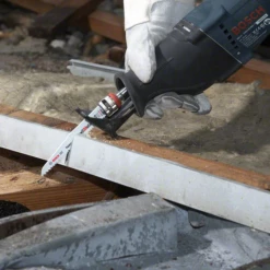 Lame Scie Sabre Bois Métal Bosch S1210VF Wood And Metal 300x22x1,6mm X5 -Bosch Soldes Boutique bois metal