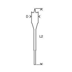 Mèche à Bois Plate Self Cut Speed Ø16 Mm : Bosch 2608595487 -Bosch Soldes Boutique bos2608595482 2