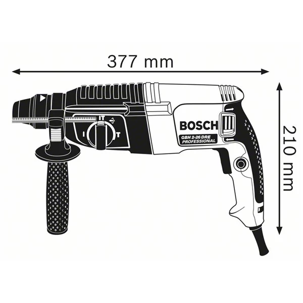 Marteau Perforateur GBH 2-26 Professionnel 830 W 2.7 J Bosch 5 Marteau Perforateur GBH 2-26 Professionnel 830 W 2.7 J Bosch – Image 3