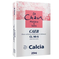 Chaux Aérienne éteinte - CAEB CL 90-S Calcia - Sac De 25 Kg