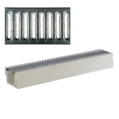 Caniveau SEBIDRAIN A + Grille Passerelle Résistance : Classe A15 -Bosch Soldes Boutique caniveausebidrainagrillepasserelle 520518