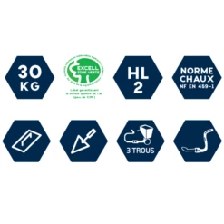 Chaux Naturelle Colorée Saint Astier HL 2 Teinte 029 Brun Clair - 30 KG -Bosch Soldes Boutique chaux coloree3