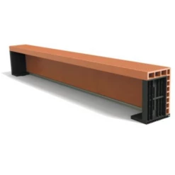 Bio'bric 1/2 Coffre De Volets Roulants - Ht. 31 Cm - Long. 120 Cm