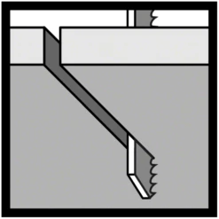 Lame De Scie Sauteuse Pour Métal T 123 X Jeu De 5 Lames Bosch 2608638473 -Bosch Soldes Boutique coupe rectiligne 1