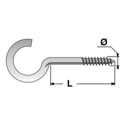 Crochet D'armoire à Vis Bois Torbel Acier Zingué Blanc Ø 6 Mm X 50 Mm -Bosch Soldes Boutique croz3