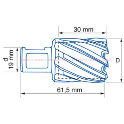 Fraise à Carotter HSS 4070 Pour Perceuse Magnétique -Bosch Soldes Boutique dimensions fraise izar