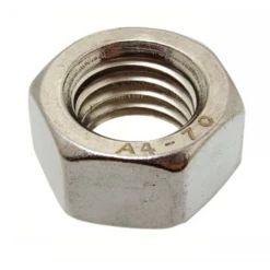 Ecrou HU DIN934 Inox A4 Diamètre 10 Mm Boîte De 100 Acton 6460110