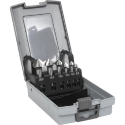 Coffret De 6 Fraises Coniques HSS 3 Dents 2575 Izar 40515