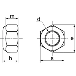 Ecrou Hexagonal Indesserable (frein) Din985 Inox A4 05 : Acton 646025