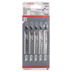 Bosch Jeu De 5 Lames De Scie Sauteuse Pour Bois T 234 X 2608633528
