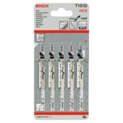 Bosch Jeu De 5 Lames De Scie Sauteuse Pour Bois T 101 D 2608630032