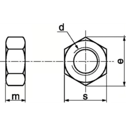 Ecrou HU DIN934 Inox A4 Diamètre 10 Mm Boîte De 100 Acton 6460110 -Bosch Soldes Boutique imageproduct352638 1