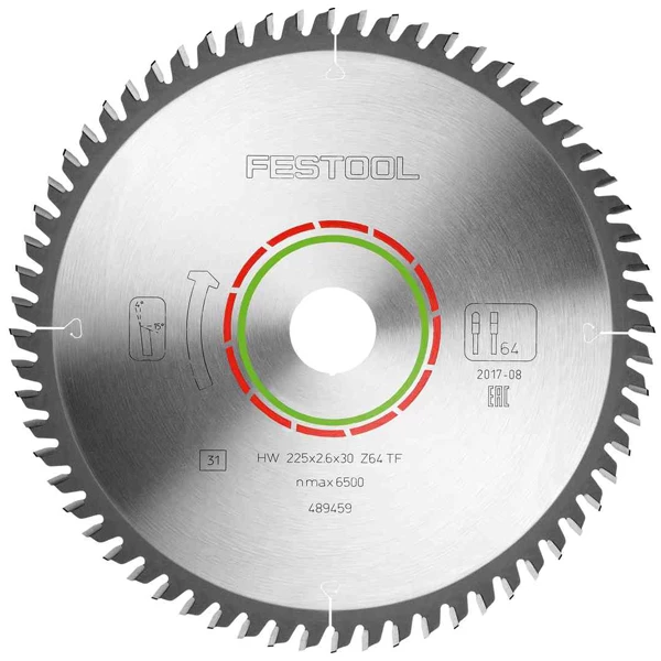 Lame De Scie Circulaire Festool Laminate/HPL HW 225x2,6x30 Mm 64 Dents 3 Lame De Scie Circulaire Festool Laminate/HPL HW 225x2,6x30 Mm 64 Dents