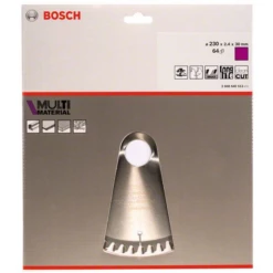 Bosch Lame De Scie Circulaire Multi-matériaux 230 X 30 X 2.4 Mm 2608640513