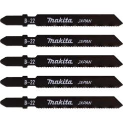 Lame Scie Sauteuse Métal Pvc Alu Inox HSS B-22 Makita - Lot De 5