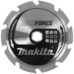 Lame Scie Circulaire Bois TCT MakForce Makita Diamètre 190x30mm 12 Dents