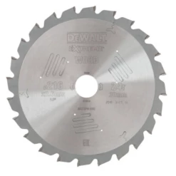 Lame De Scie Circulaire Stationnaire Extrême Workshop 216x30mm - Dewalt - 24 Dents