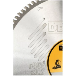 Lame De Scie Circulaire Stationnaire 355x25.4mm 100 Dents TCG/aluminium - Dewalt -Bosch Soldes Boutique lame scie circulaire