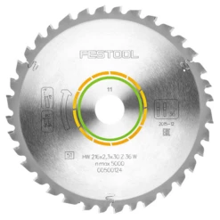 Lame Scie Circulaire Festool HW 216x2,3x30 W36 Bois Plastiques Tendres